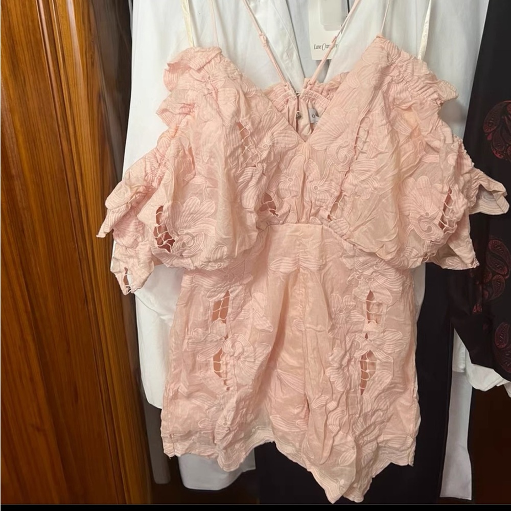 Alice McCall Shake it off Pink Playsuit